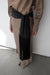 Fringe scarf in black — main image