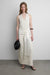 Fringe scarf in white — main image