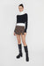 Layered tee and long sleeve top in black — main image