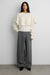 Chunky ribbed cape sweater set in ivory — main image