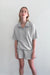 Half zip and short set in gray — main image