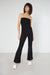 Tube top and pant set in black — main image
