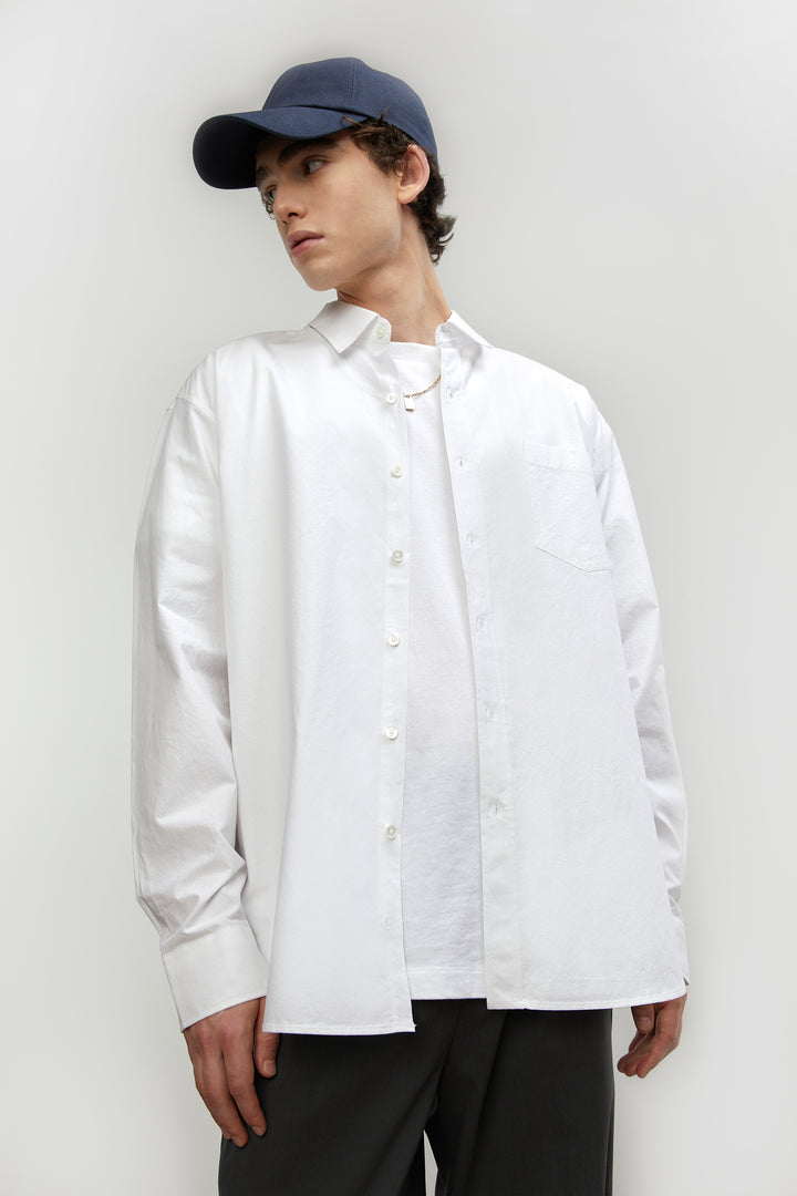 CLASSIC SHIRT in White — alternate angle
