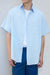 Short sleeve shirt with pocket in light blue — main image