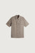 Short sleeve utility shirt in taupe — main image