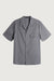 Cotton nylon cargo shirt in steel grey — main image
