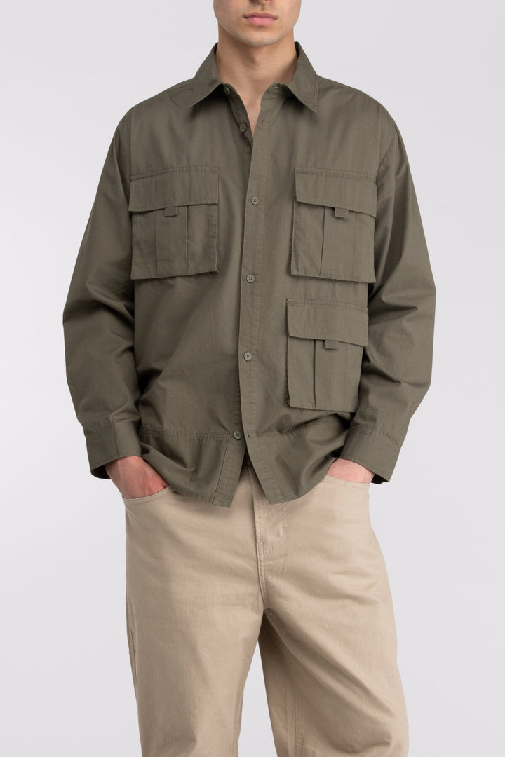 CARGO SHIRT in Grape Leaf — alternate angle