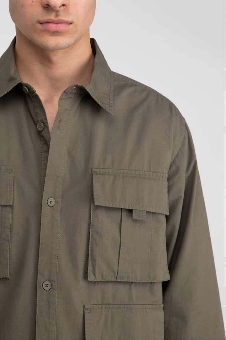 CARGO SHIRT in Grape Leaf — alternate angle
