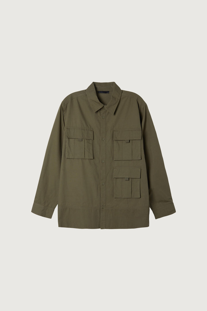CARGO SHIRT in Grape Leaf — alternate angle