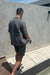 Nylon short sleeve shirt in gargoyle — main image