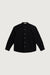 Relaxed pocket button-up shirt in black — main image