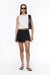 Pleated skort in black — main image