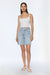 Crossover jean short in light wash — main image