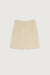 Short with pleats in beige — main image