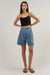 Lightweight jean short in light stone — main image