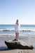 Cotton gauze short in white — main image