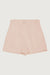 Tailored cotton short in apricot — main image