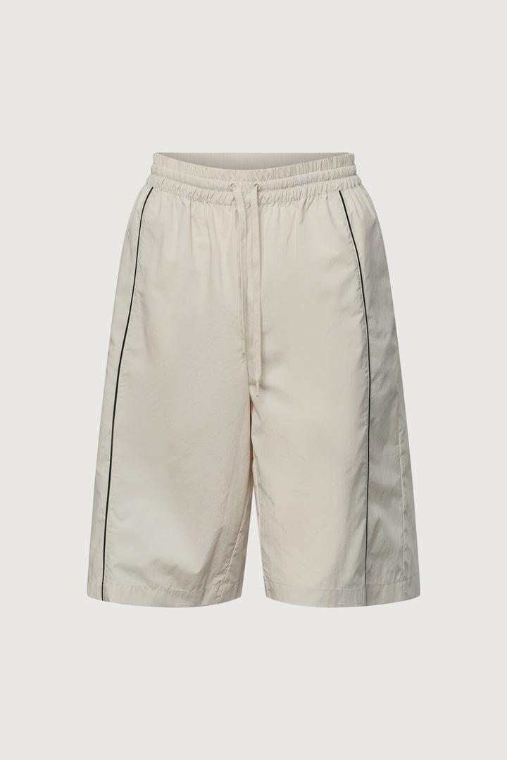 NYLON TRACK SHORT in Seashell — alternate angle