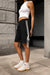 Knit short with bow in black — main image