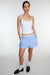 Striped cotton poplin boxer short in azurine blue stripe — main image