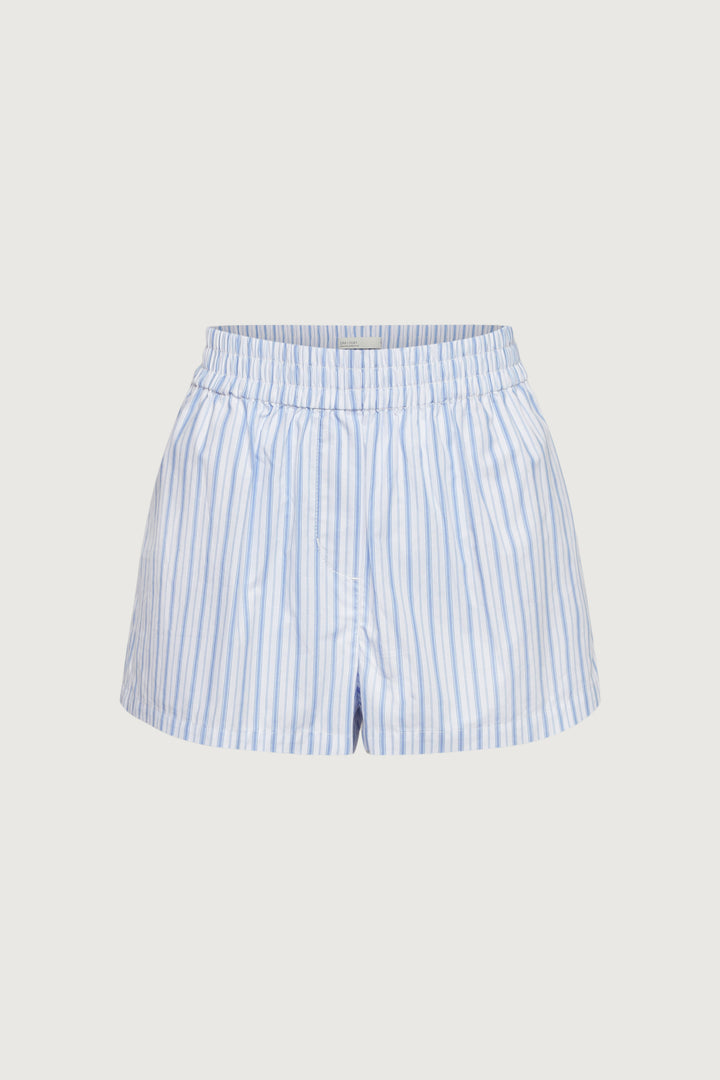 STRIPED COTTON POPLIN BOXER SHORT
