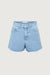 Cut off denim shorts in light wash — main image