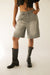 Bermuda denim shorts in grey wash — main image