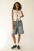 Bermuda denim shorts in light wash — main image