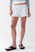 Cotton french terry short in light heather grey — main image