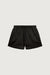 Relaxed fit drawstring jersey short in black — main image