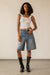 Classic oversized jorts in dark wash — main image