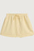 Crepe drawstring waist short in flan — main image