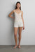 Boho lace bloomer short in white — main image