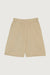 Cotton french terry short in beige — main image