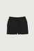 Ribbed knit short in black — main image
