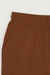 Ribbed knit short in teak — main image
