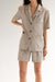 Tailored short in beige — main image