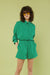 Poplin short in lucky green — main image