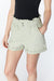 Paper bag denim shorts in desert sage — main image