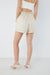 Paper bag denim shorts in oatmeal — main image