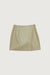 Vegan leather mini skirt in elm — main image