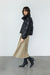 Corduroy midi skirt in brown — main image