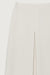 Midi skirt with front pleat in cream — main image