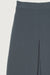 Midi skirt with front pleat in dark navy — main image