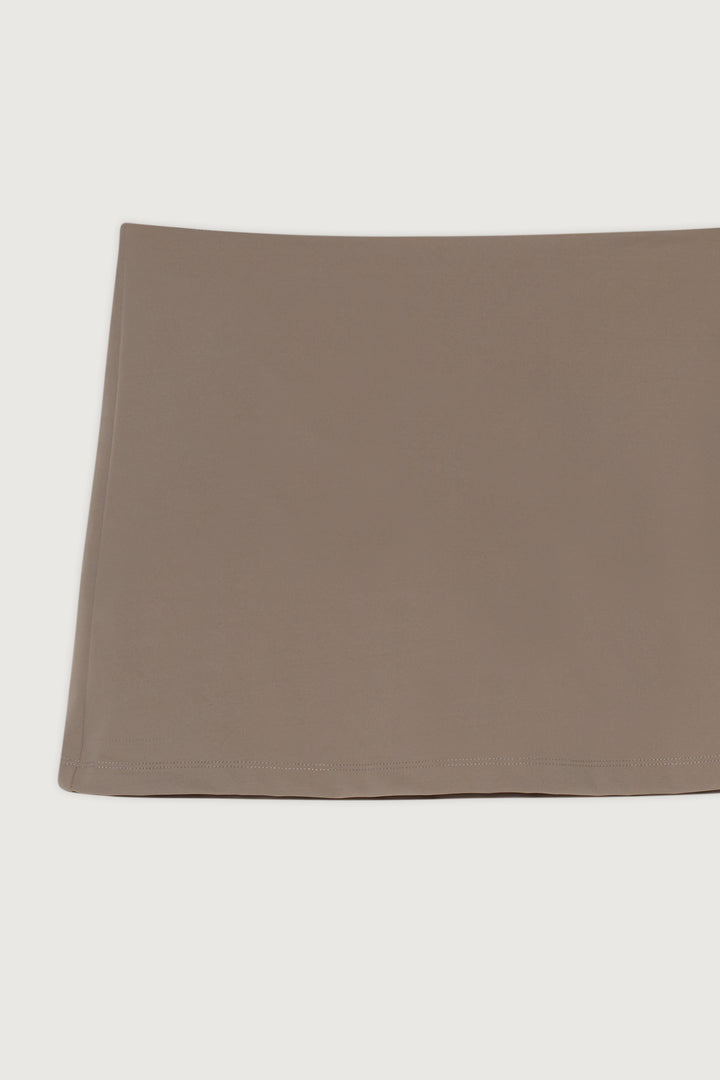 LOW-RISE WAIST MICRO SKORT in Taupe — alternate angle