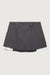 Pleated mini skirt in asphalt — main image