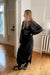 Maxi cargo skirt in black — main image