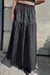 Single tier maxi skirt in black — main image