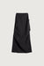 Midi nylon pencil skirt in black — main image