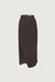 Wrap maxi suiting skirt in turkish coffee — main image